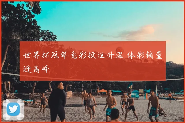 世界杯冠军竞彩投注升温 体彩销量迎高峰